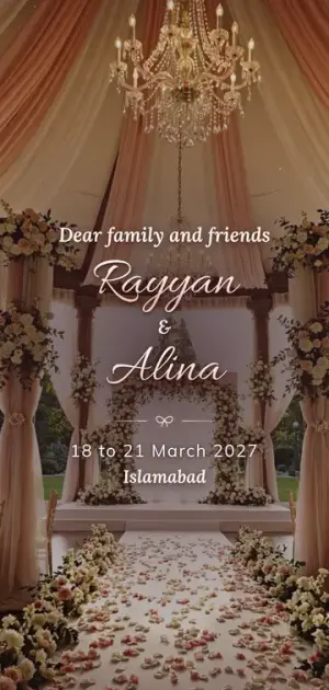 Inside the Blush Silk invitation