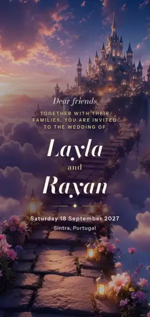 Inside the Cloud Castle invitation