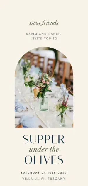 Inside the Supper Club invitation